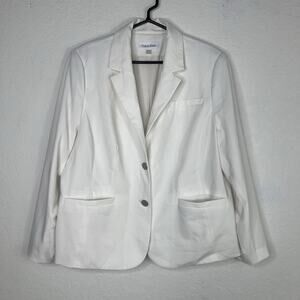 Calvin Klein Ivory Blazer Size 18W, classic, elegant, sophisticated, business